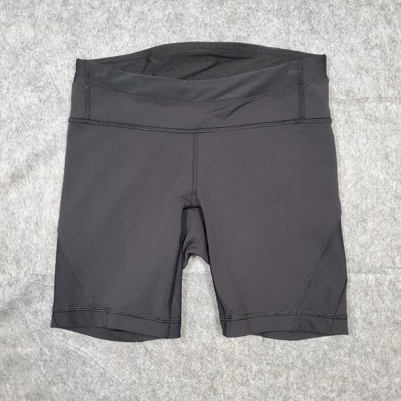 Lululemon Shorts Womens 4 Biker Black 7" Inseam Athletic Run Gym Workout - Picture 1 of 8